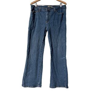 Lee Straight Bootcut Ankle Jeans Size 36 Medium Wash Denim Classic Casual Chic